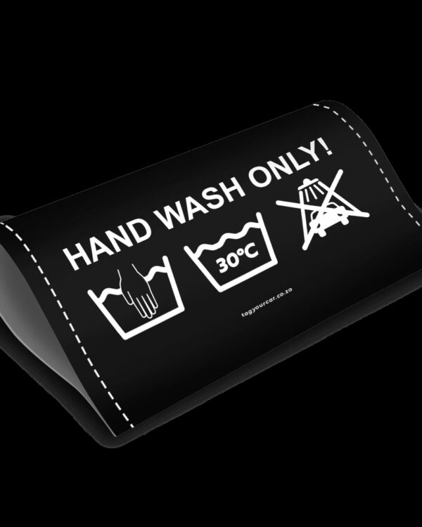 Car tag - hand wash only - tag your car