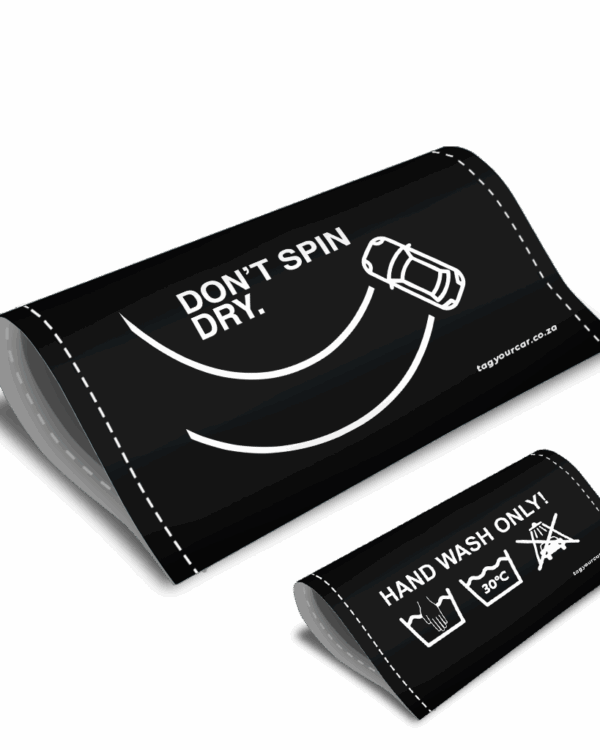 car tag - Tag Your Car - Dont Spin Dry - Car