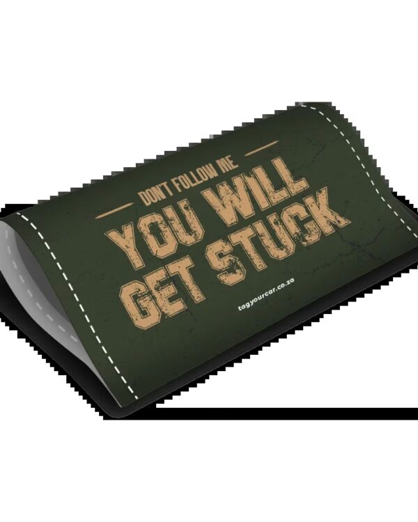 car tag - Tag Your Car - You Will Get Stuck