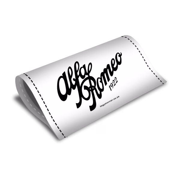 Tag Your Car - Retro Alfa Romeo Logo - car tag